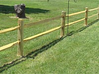 <b>2 Rail Split Rail Wood Fence</b>